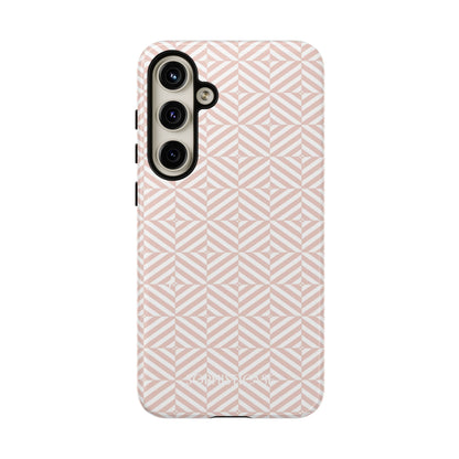 Illusions in Neutral Beige - Dual Layer Shockproof Phone Case for iPhone, Google Pixel and Samsung Galaxy