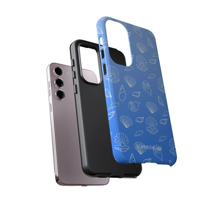 Seashell Society in Ocean Blue - iPhone Case, Samsung Galaxy Case, Google Pixel Case