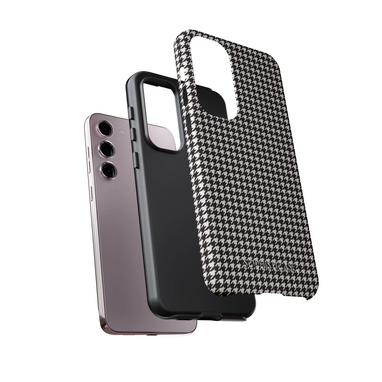 Tough Case - Houndstooth in Black