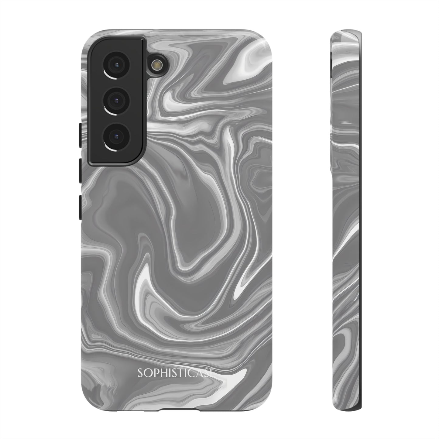 Liquid Dreams in Charcoal - Tough Phone Case