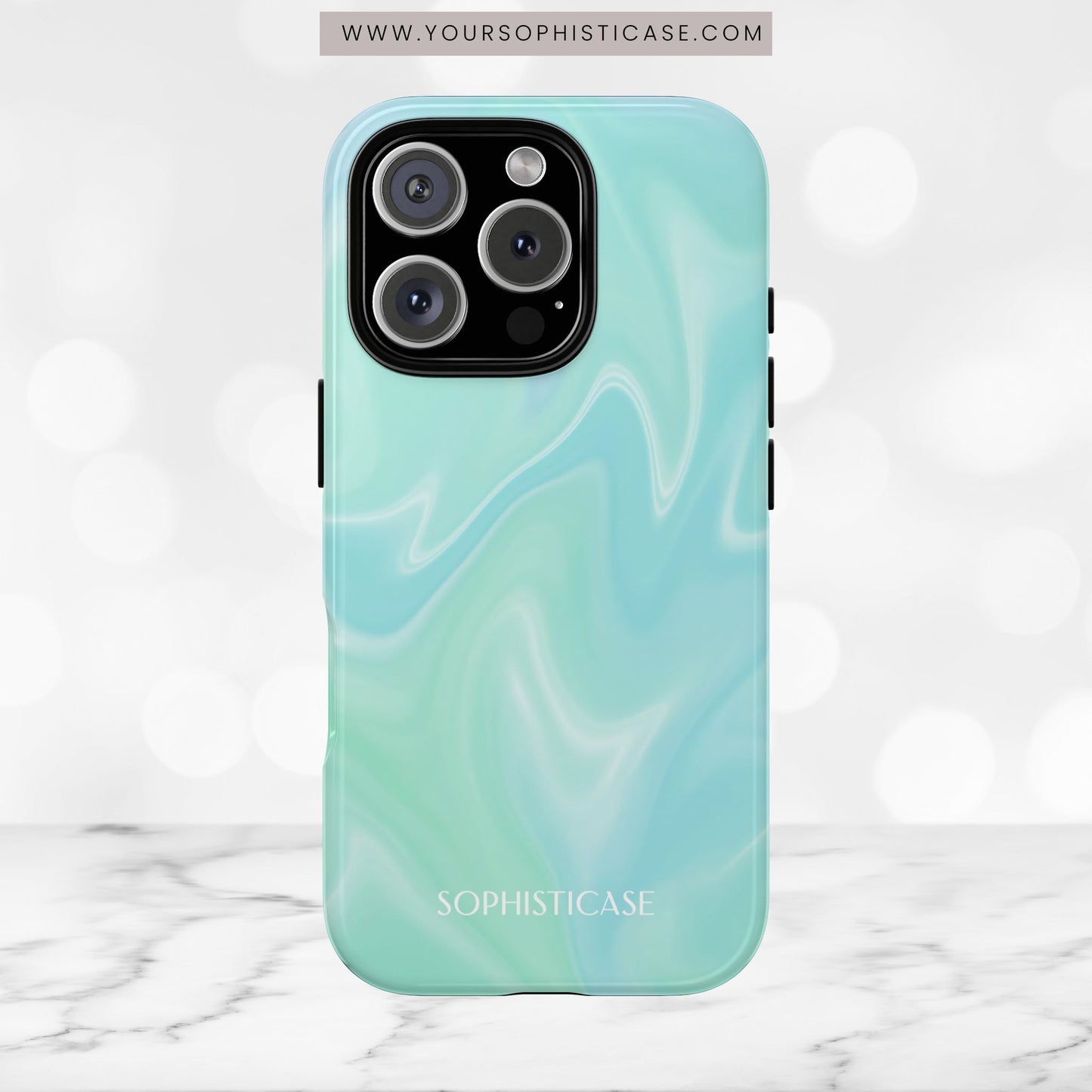 Liquid Magic in Green Haze - iPhone Case