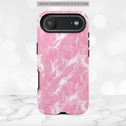 Marble Crush in Pink - iPhone Case