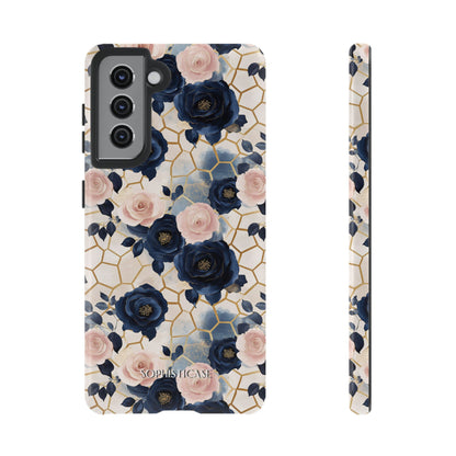 Royal Floral in Navy Hive - Tough Phone Case