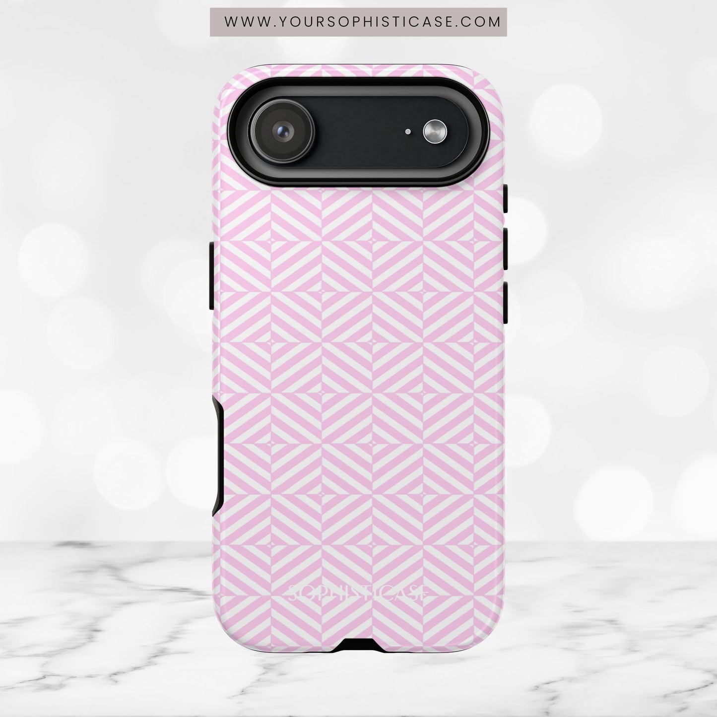 Illusions in Pink - iPhone Case, Samsung Galaxy Case, Google Pixel Case