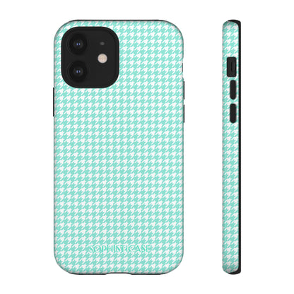 Tough Case - Houndstooth in Green