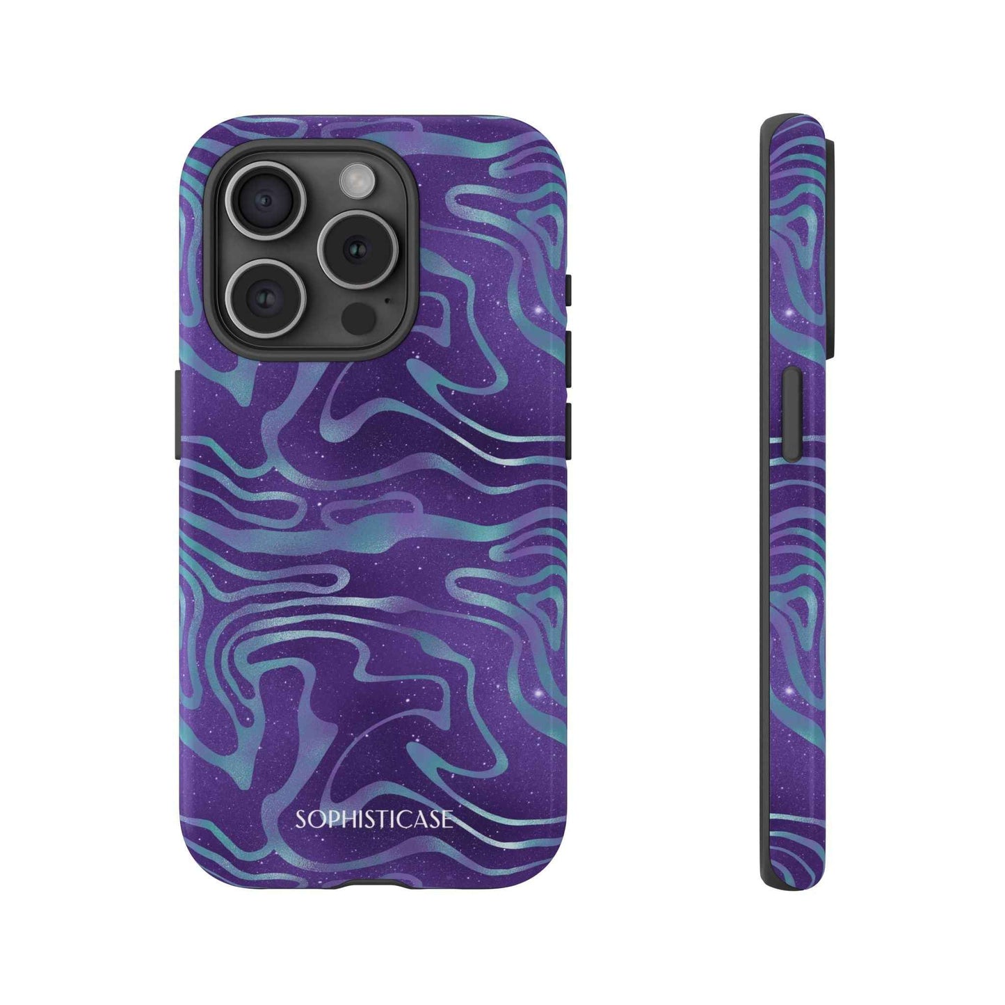 Cosmic Zebra in Blue & Purple - iPhone Case, Samsung Galaxy Case, Google Pixel Case