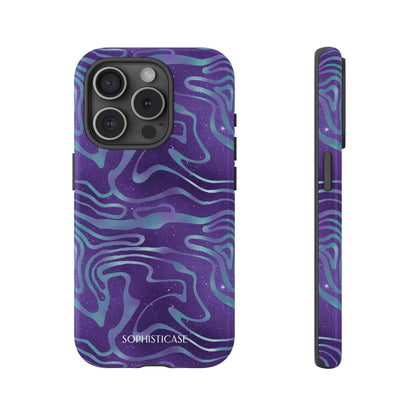 Cosmic Zebra in Blue & Purple - iPhone Case, Samsung Galaxy Case, Google Pixel Case