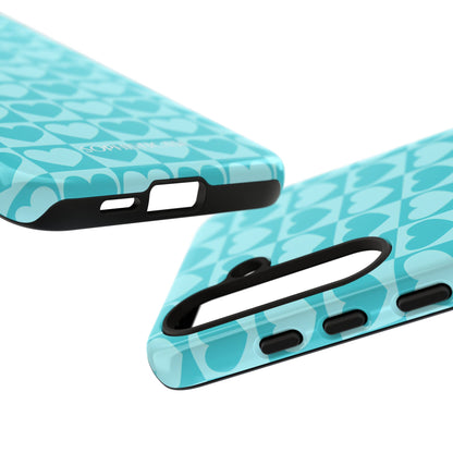 Tough Love in Aqua - Tough Phone Case