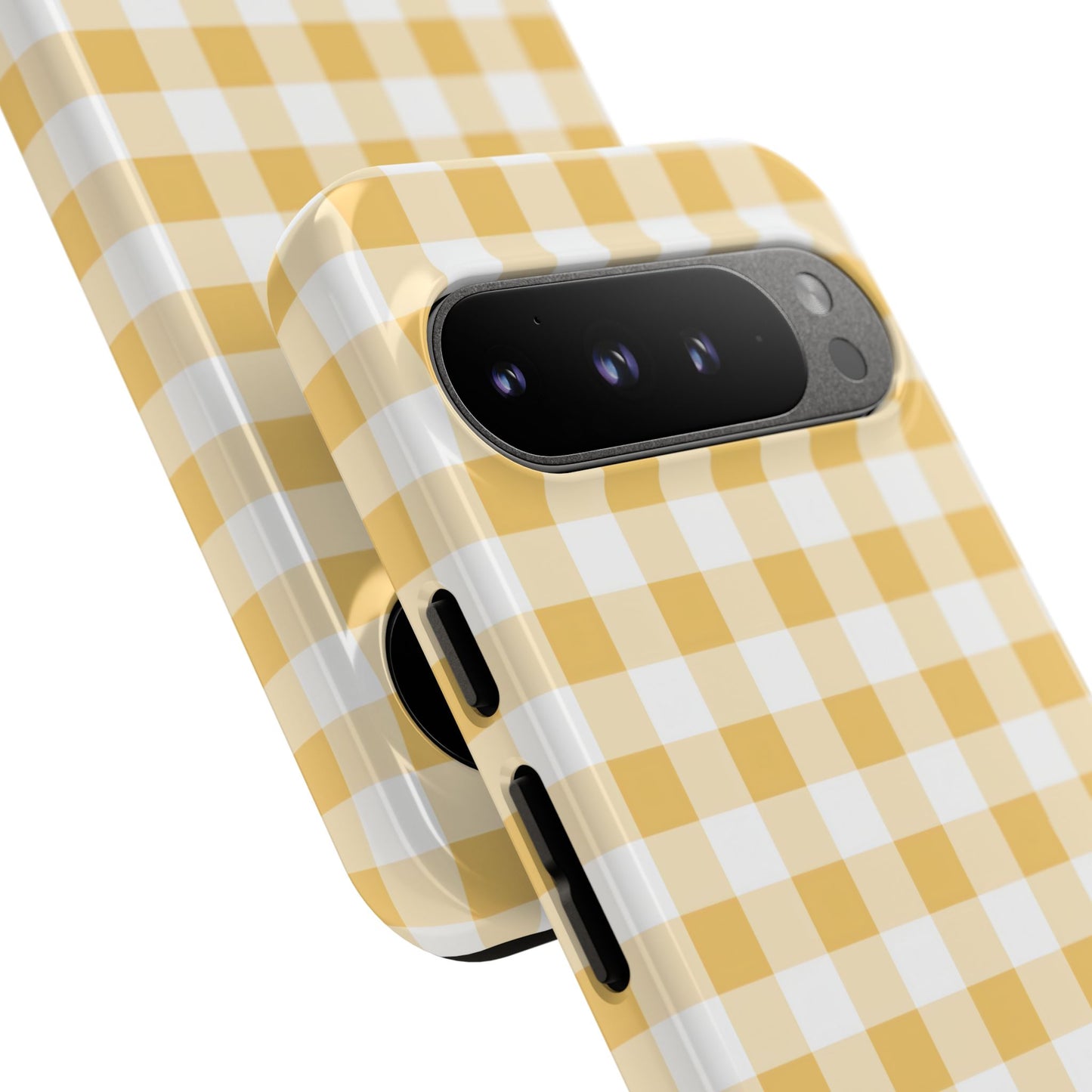 Gingham in Yellow - Tough Phone Case