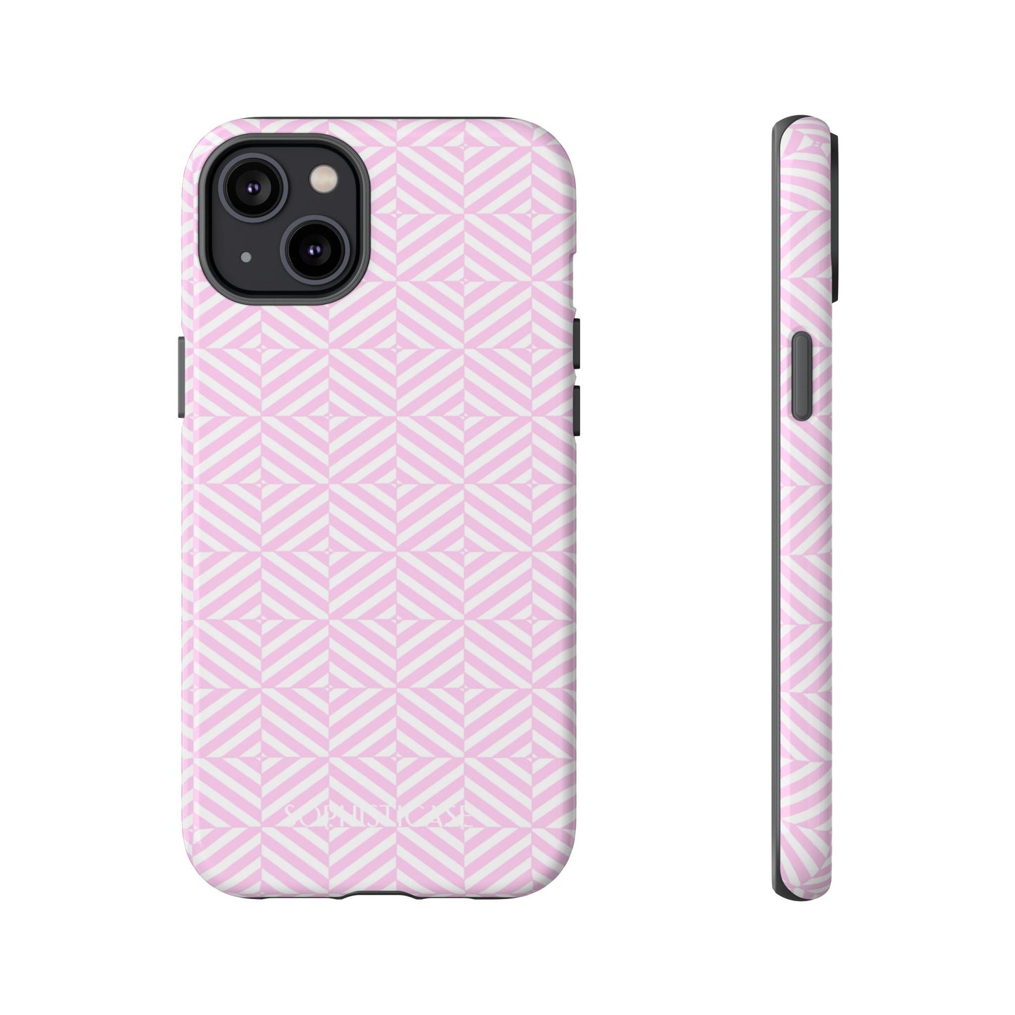 Illusions in Pink - Dual Layer Shockproof Phone Case for iPhone, Google Pixel and Samsung Galaxy