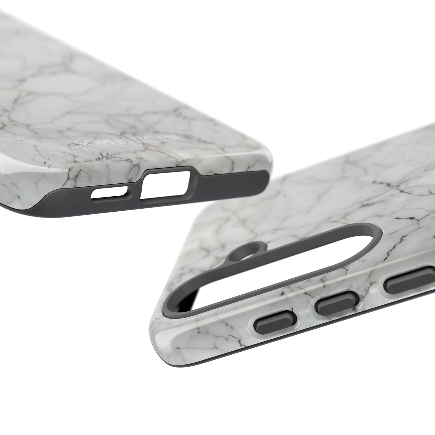 Marble Opulence in White - iPhone Case, Samsung Galaxy Case, Google Pixel Case