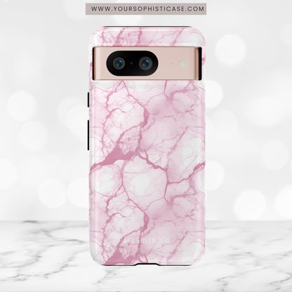 Marble Opulence in Pink - Tough Phone Case