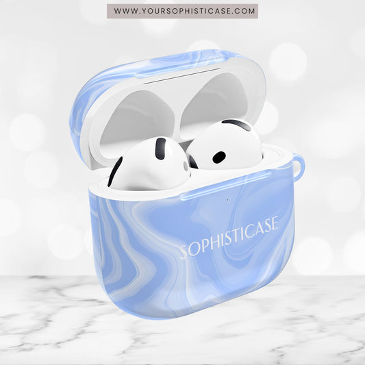 AirPod Cases - Liquid Dreams in Smoke Blue