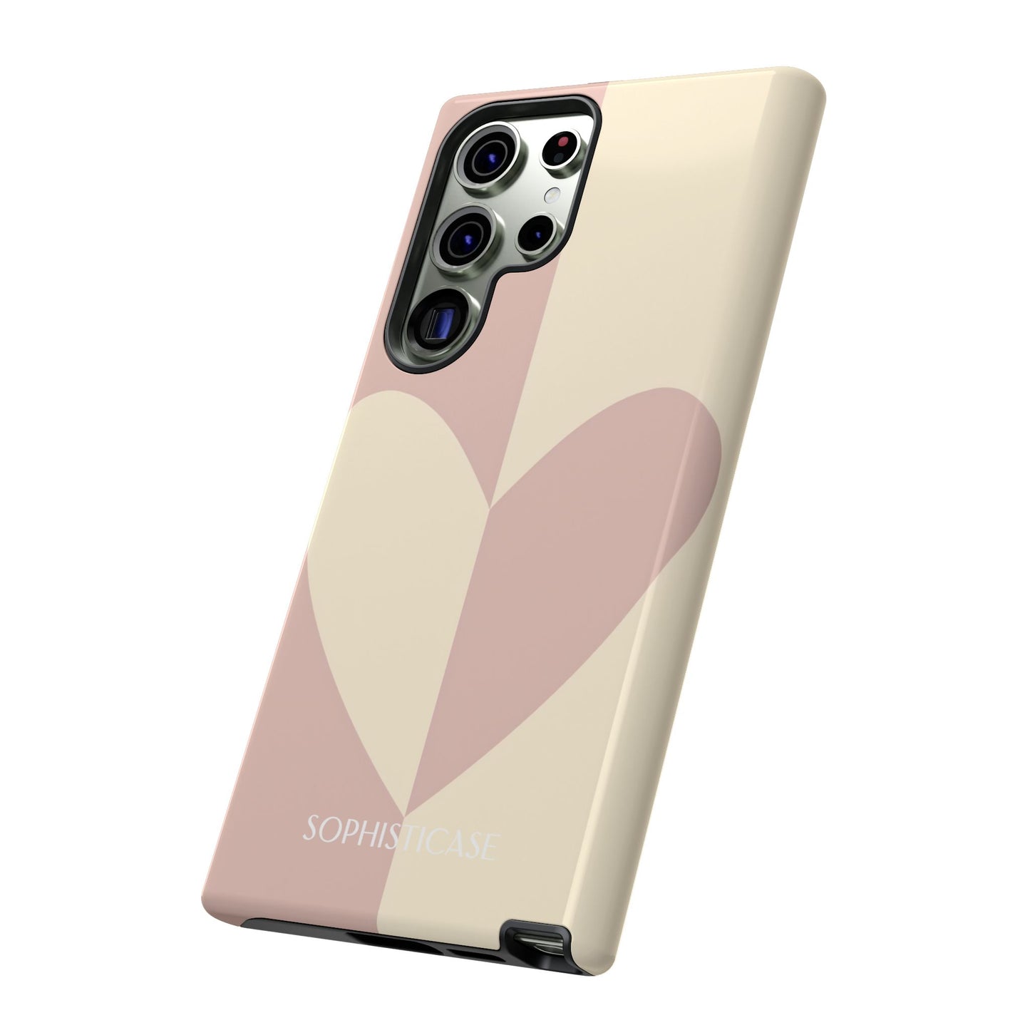 Be Mine in Brown and Beige - Drop Proof Phone Case for Samsung Galaxy