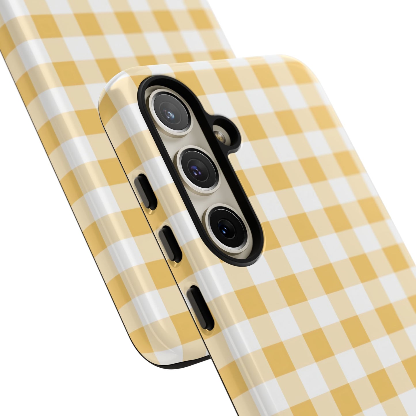 Gingham in Yellow - Tough Phone Case