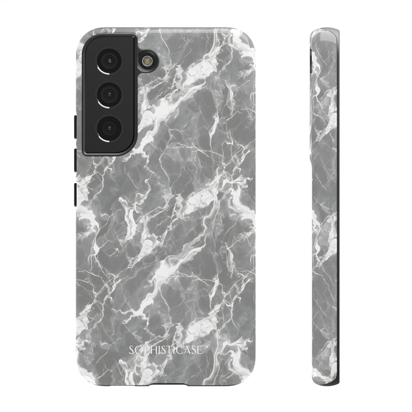 Marble Crush in Charcoal Grey - Tough Phone Case