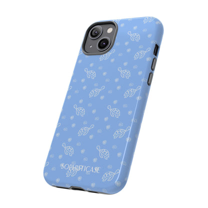 Turtle Island in Blue - Protective Phone Case for iPhone