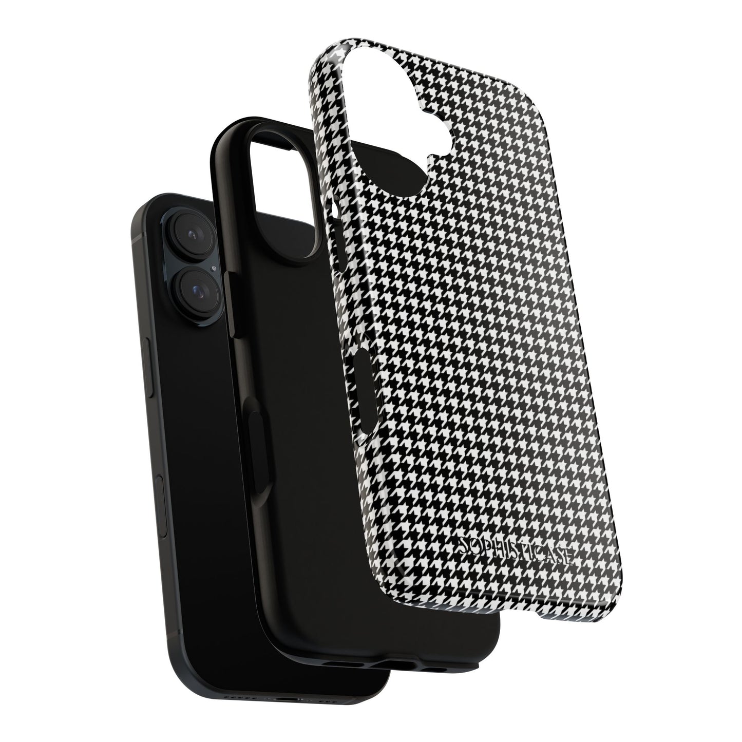 Tough Case - Houndstooth in Black