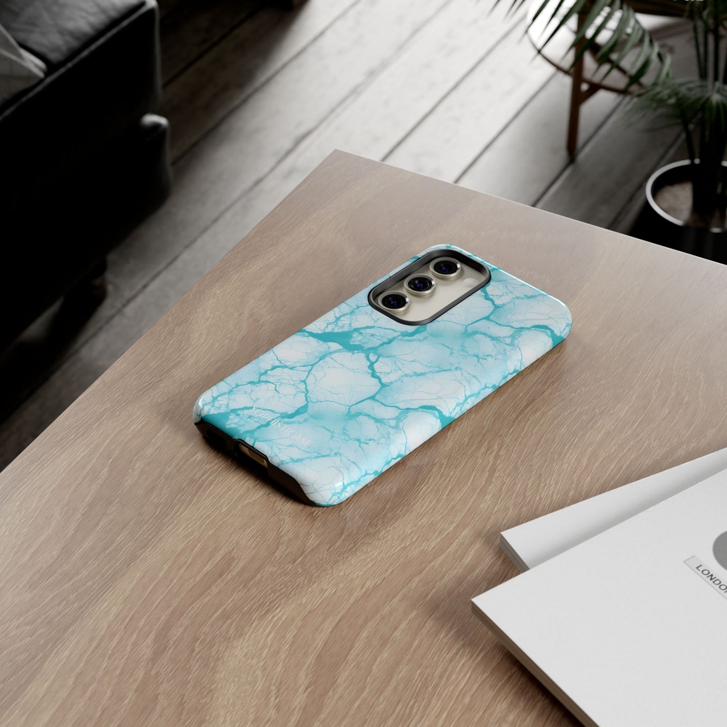 Marble Opulence in Aqua - Tough Phone Case