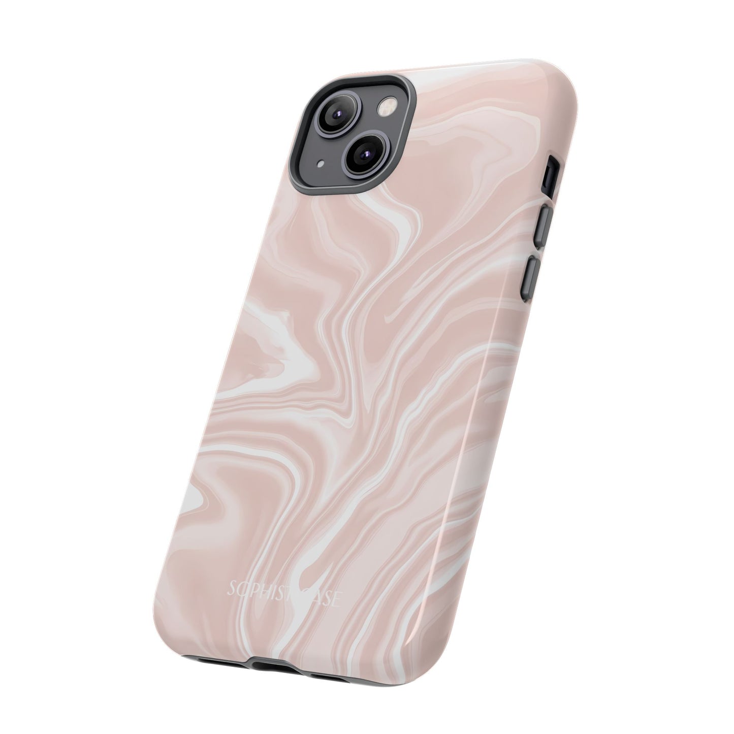 Liquid Dreams in Neutral Beige - iPhone Case