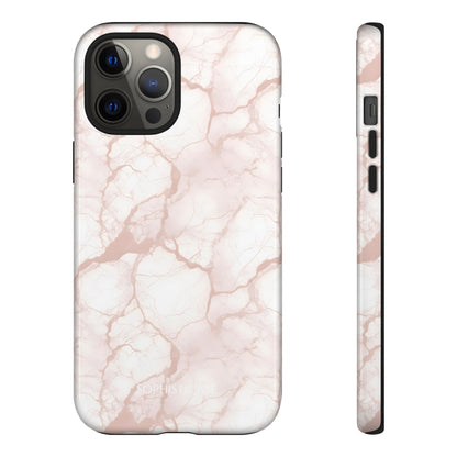 Marble Opulence in Neutral Beige - Tough Phone Case