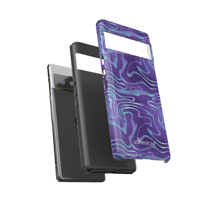 Cosmic Zebra in Blue & Purple - iPhone Case, Samsung Galaxy Case, Google Pixel Case