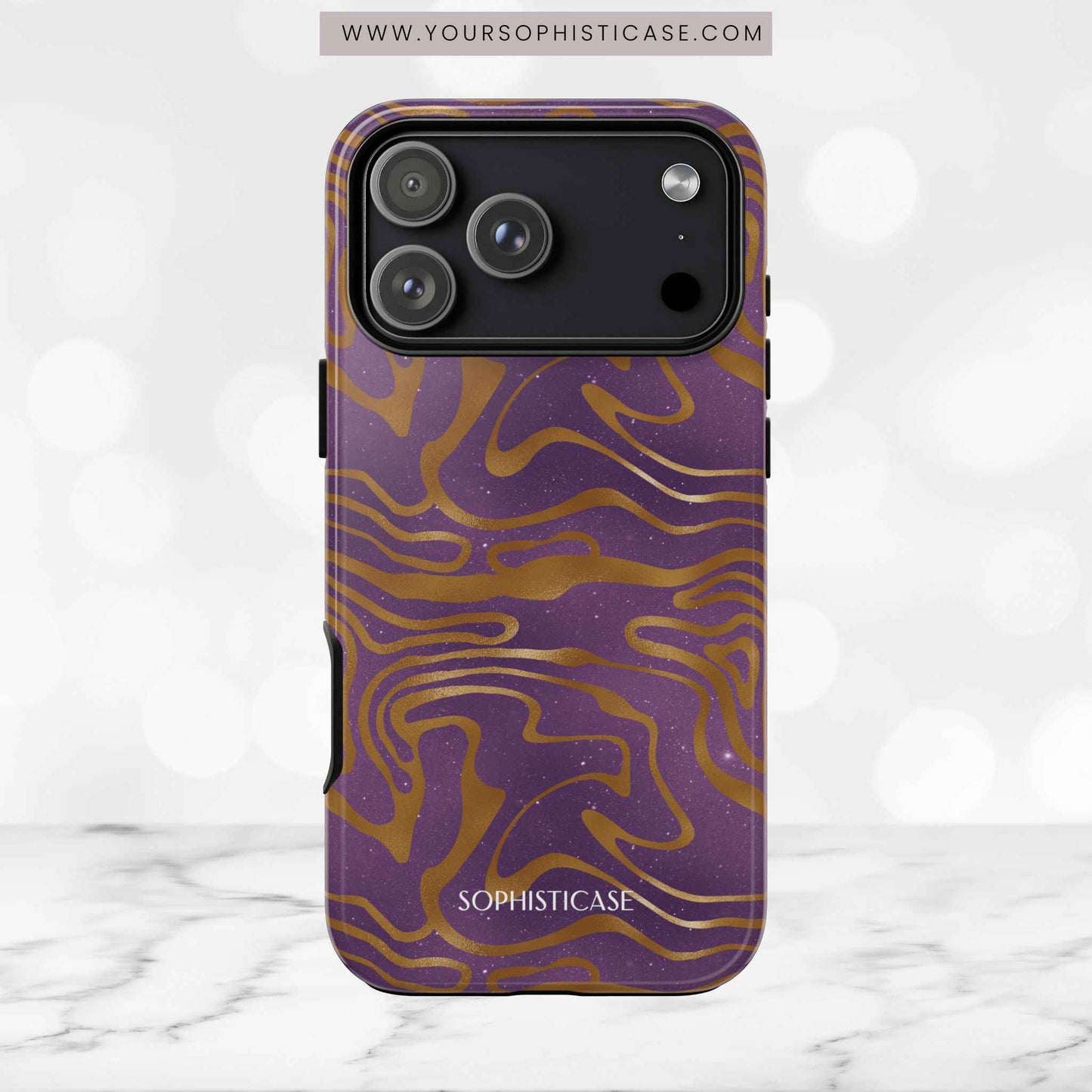 Cosmic Zebra in Purple - iPhone Case, Samsung Galaxy Case, Google Pixel Case