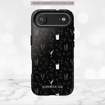 Cocktail Hour in Black - iPhone Case
