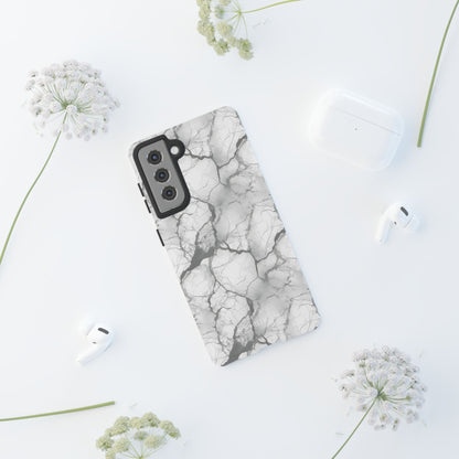 Marble Opulence in Charcoal Grey - Tough Phone Case