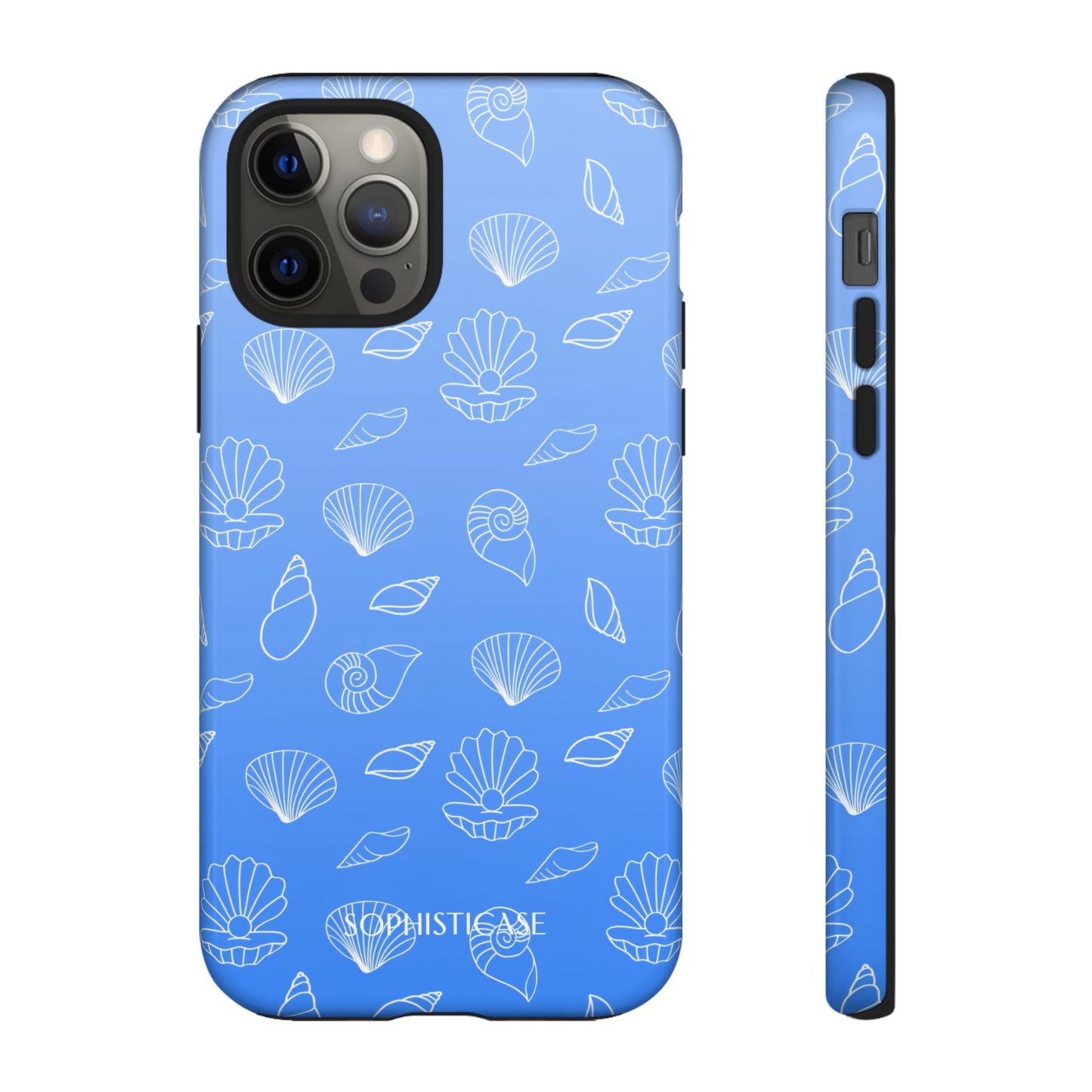 Seashell Society in Ocean Blue - iPhone Case, Samsung Galaxy Case, Google Pixel Case