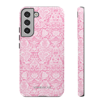 Luxe Lace in Pink - Tough Phone Case