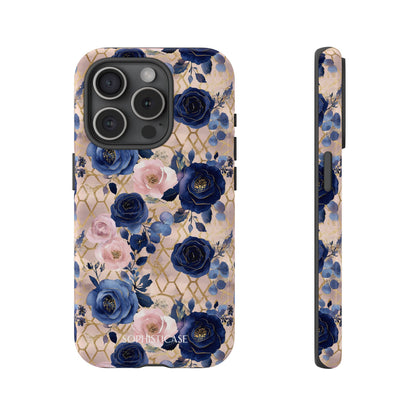 Royal Floral in Navy Blush - Tough Phone Case