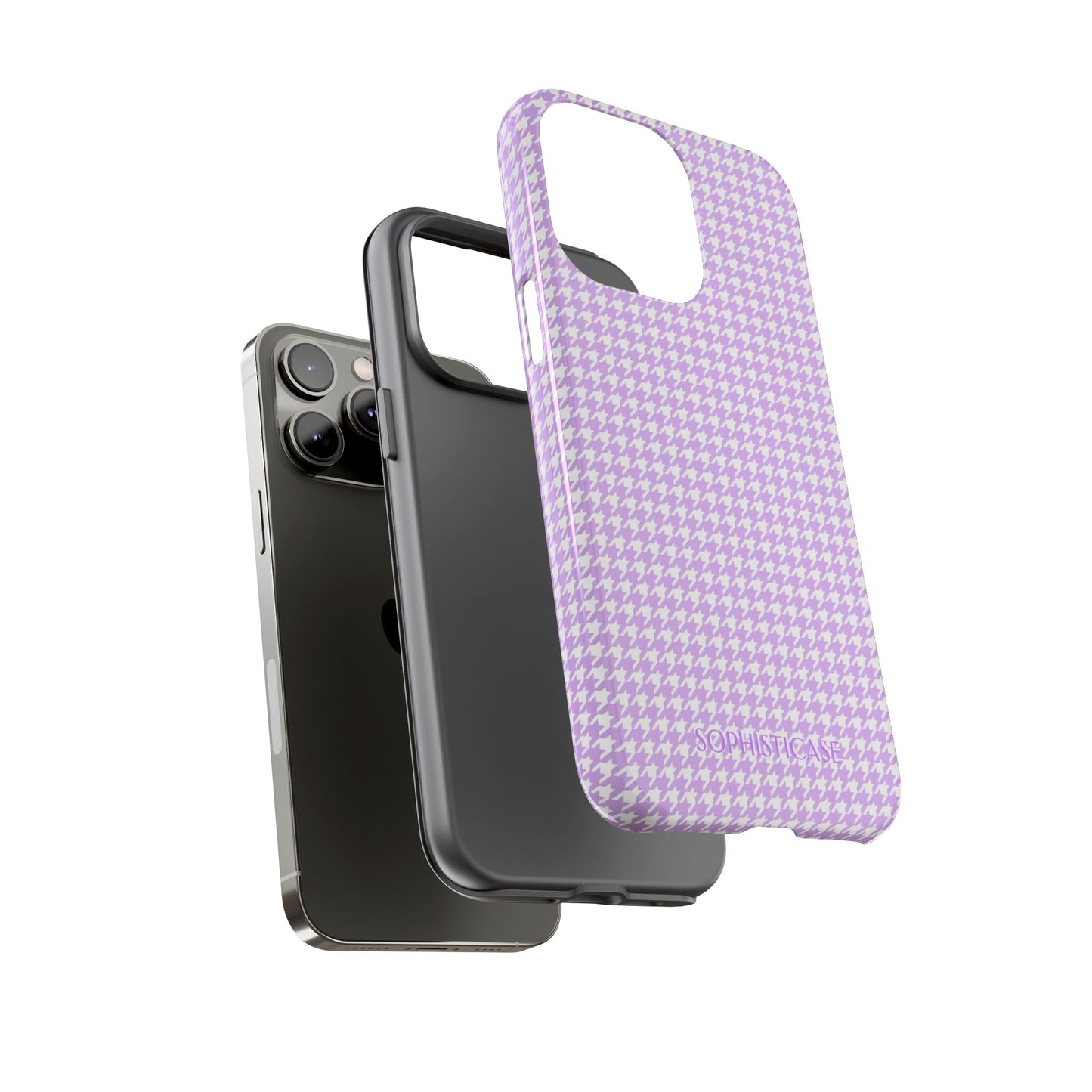 Tough Case - Houndstooth in Pastel Purple