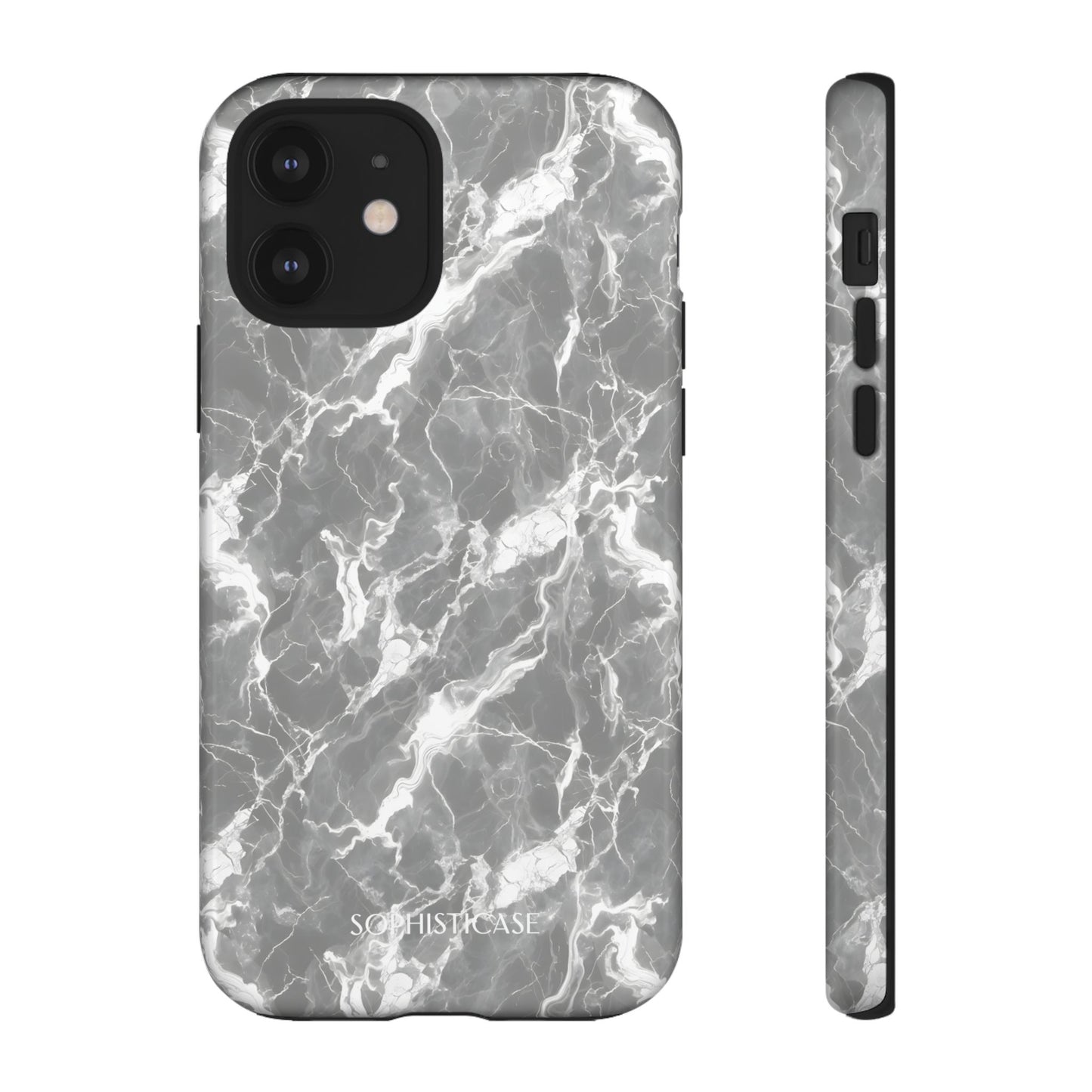 Marble Crush in Charcoal Grey - iPhone Case, Samsung Galaxy Case, Google Pixel Case