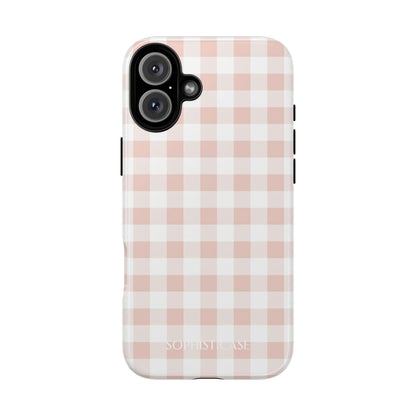 Tough Case - Gingham in Neutral Beige