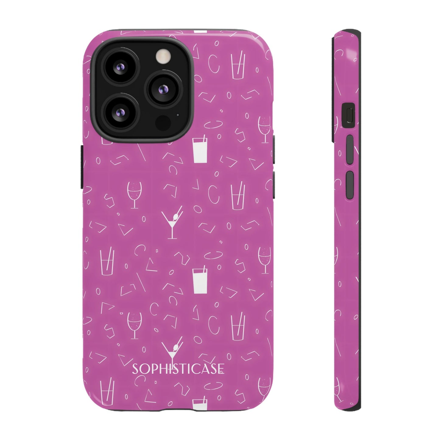 Cocktail Hour in Purple - iPhone Case