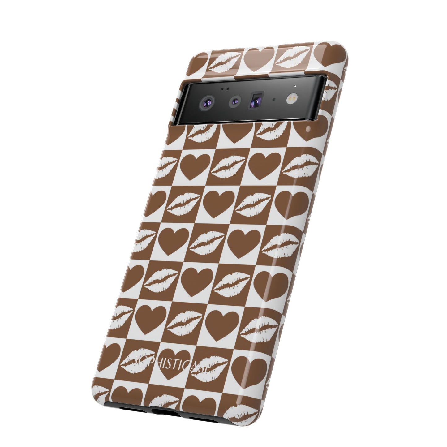 Belle Amie in Deep Brown - Galentines Release - Shockproof Phone Case for iPhone, Samsung Galaxy and Google Pixel