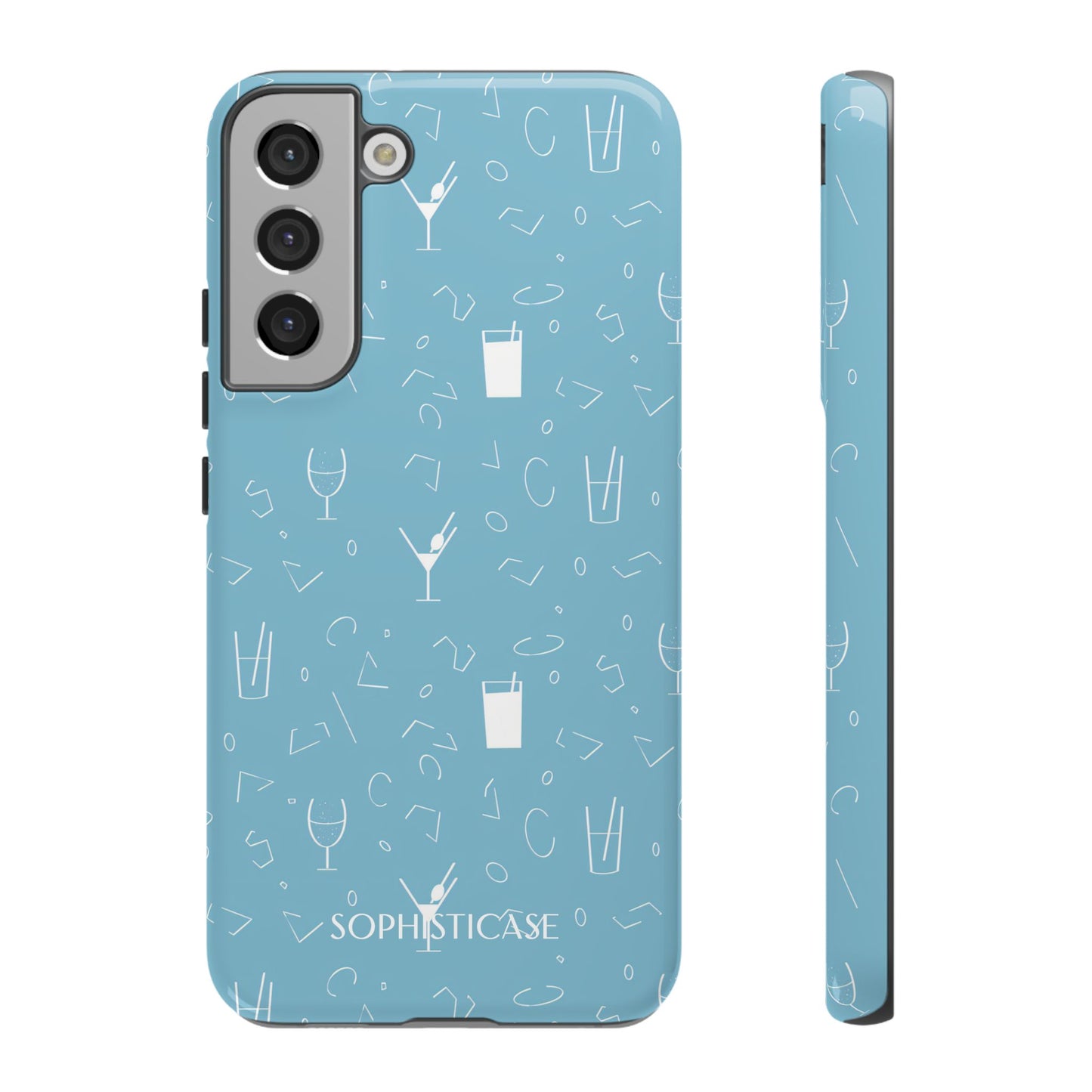 Cocktail Hour in Blue - Tough Phone Case for Samsung