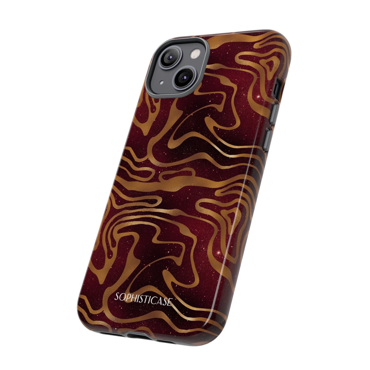 Cosmic Zebra in Red - iPhone Case, Samsung Galaxy Case, Google Pixel Case