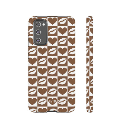 Belle Amie in Deep Brown - Galentines Release - Shockproof Phone Case for iPhone, Samsung Galaxy and Google Pixel