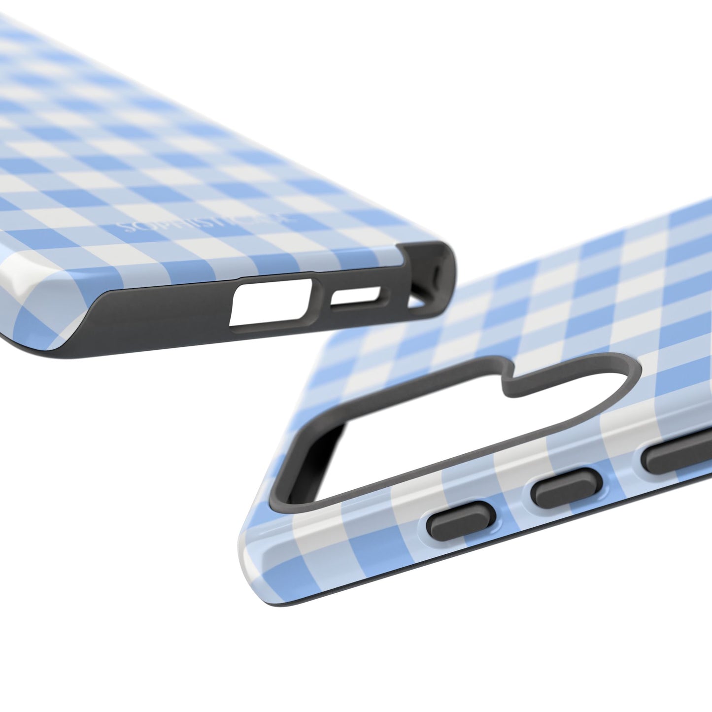 Gingham in Blue - Tough Phone Case