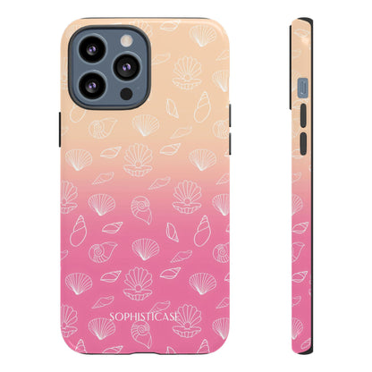 Seashell Society in Sandy Pink Sunset - iPhone Case, Samsung Galaxy Case, Google Pixel Case