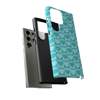 Tough Love in Aqua - Tough Phone Case