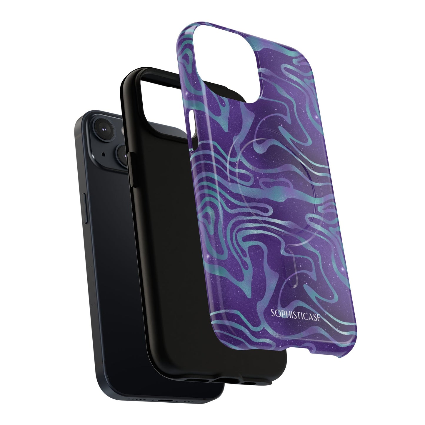 Cosmic Gold in Blue & Purple - iPhone Magsafe Case