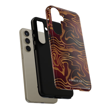 Cosmic Zebra in Red - iPhone Case, Samsung Galaxy Case, Google Pixel Case