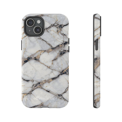Marble Opulence in Cracked Beige - iPhone Case, Samsung Galaxy Case, Google Pixel Case