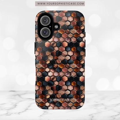 Rose' Runway in Honeycomb Mosaic - Tough Phone Case