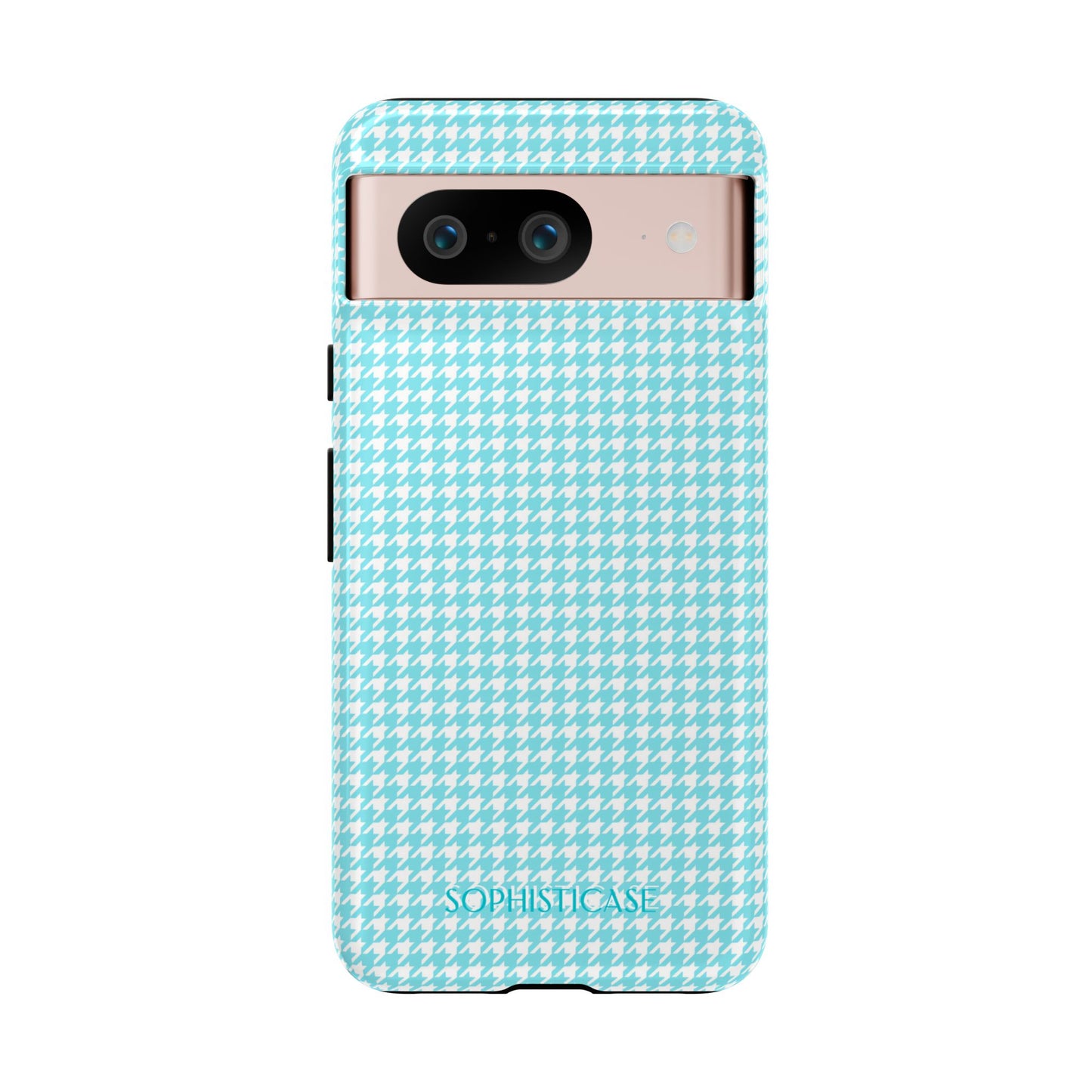 Tough Case - Houndstooth in Aqua