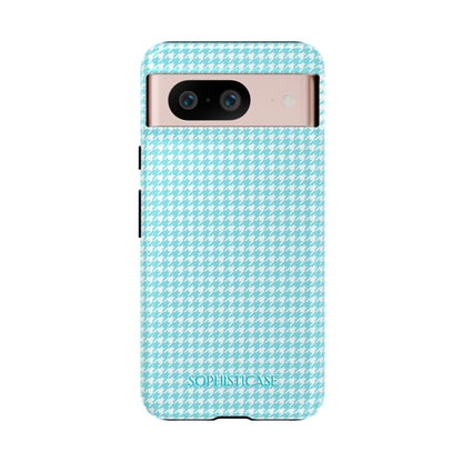 Tough Case - Houndstooth in Aqua