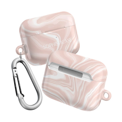 AirPod Cases - Liquid Dreams in Neutral Beige